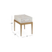 BMC Perrine White Accent Table