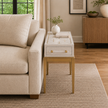 BMC Perrine White Accent Table