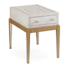 BMC Perrine White Accent Table