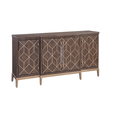 Bassett Mirror Perrine Brown Oak Four Door Cabinet