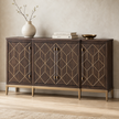 BMC Perrine Brown Oak Four Door Cabinet