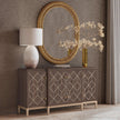 BMC Perrine Brown Oak Four Door Cabinet