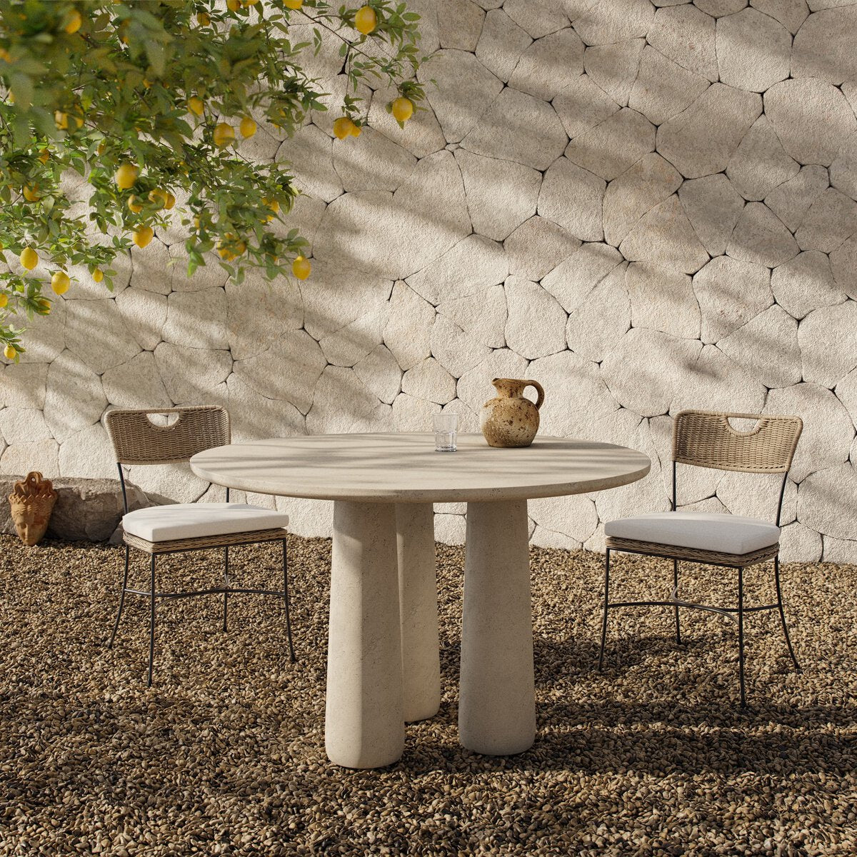 Four Hands Rye Outdoor Dining Table 48