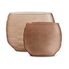 Four Hands Textured Glass Oval Vases