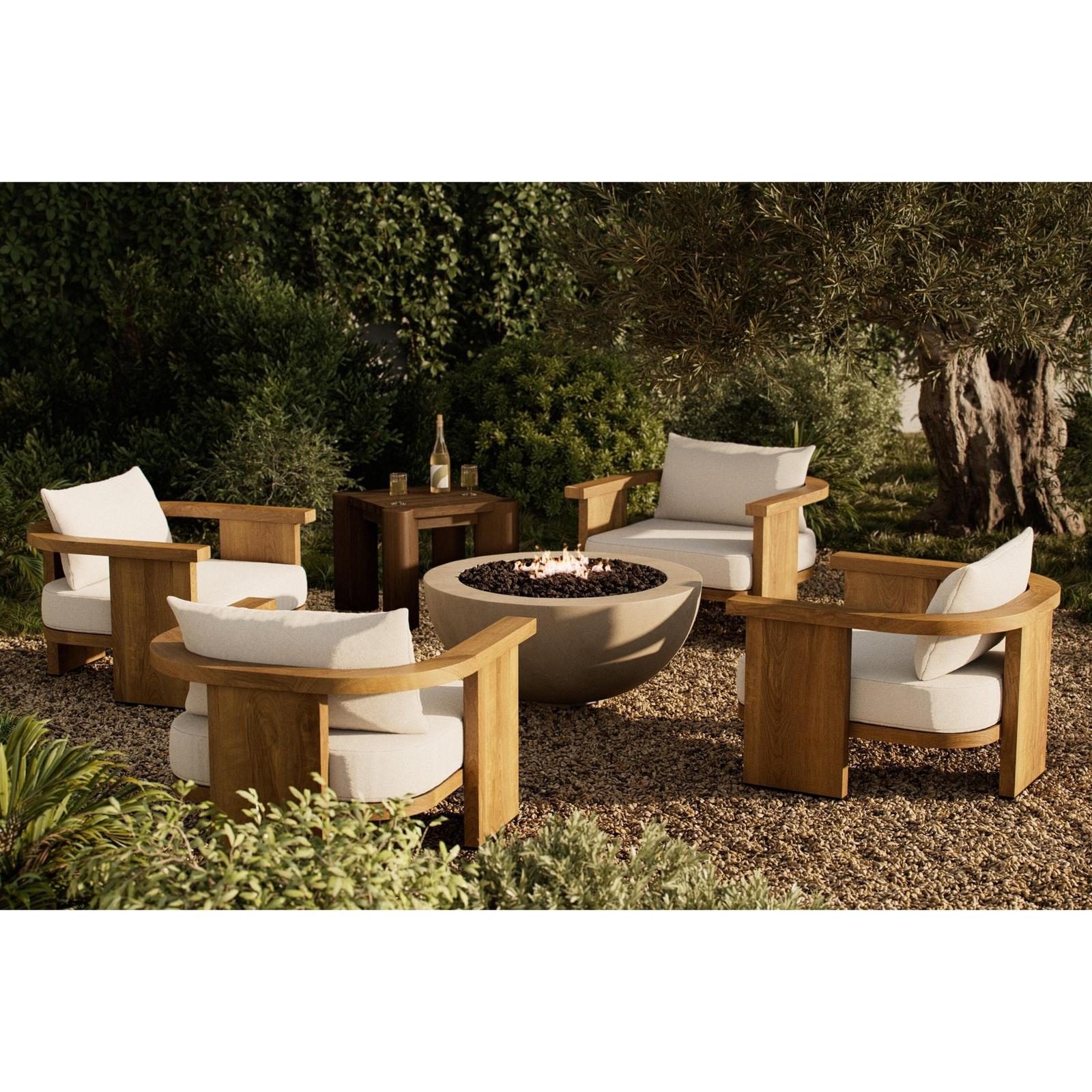 Four Hands Bronson Outdoor Fire Table Natural Gas