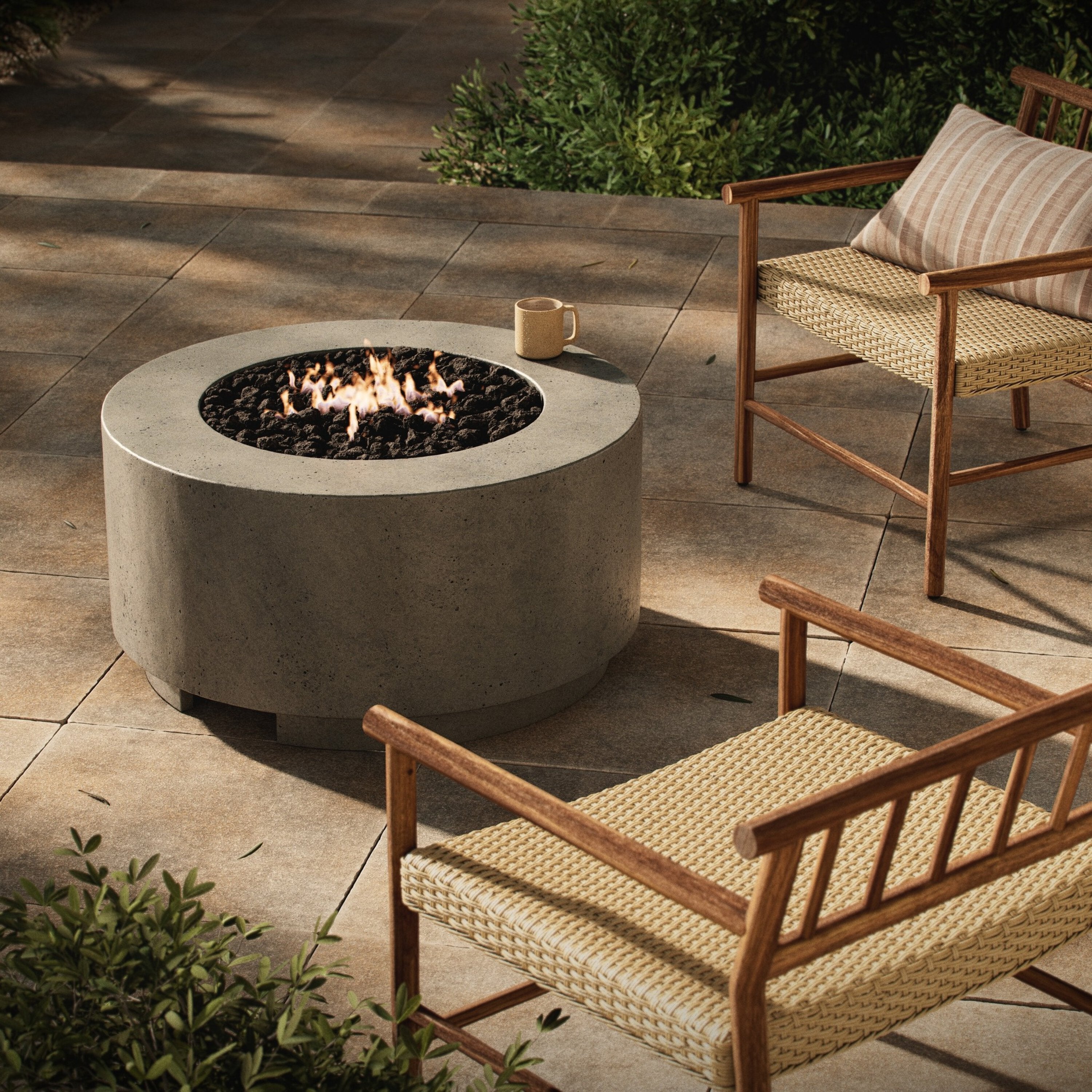 Four Hands Damian Outdoor Fire Table