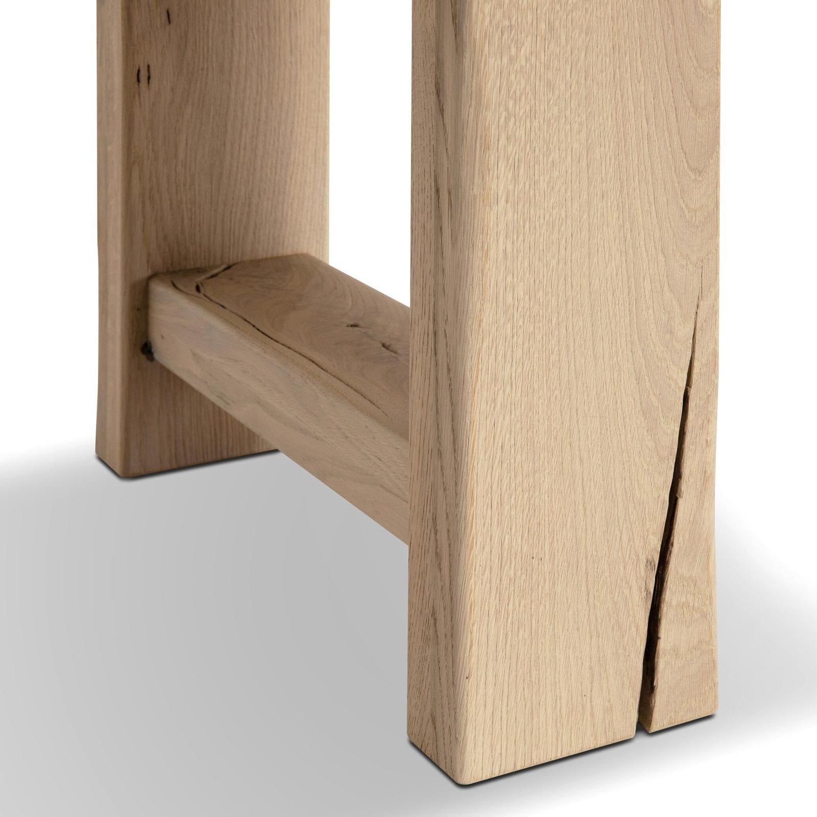 Four Hands Matei Bleached Oak Console Table