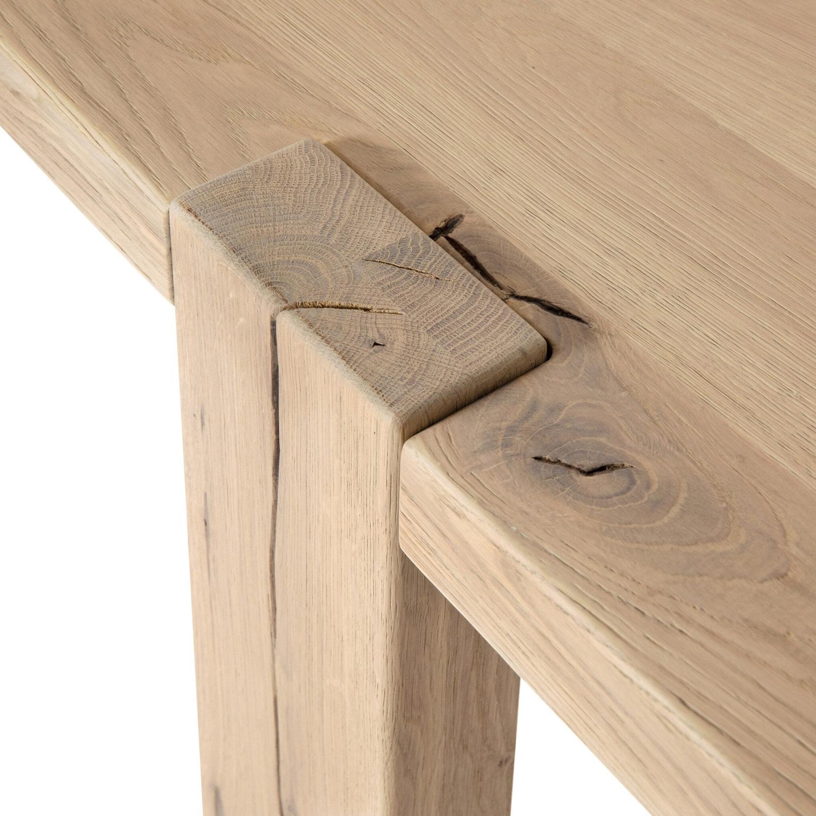 Four Hands Matei Bleached Oak Console Table