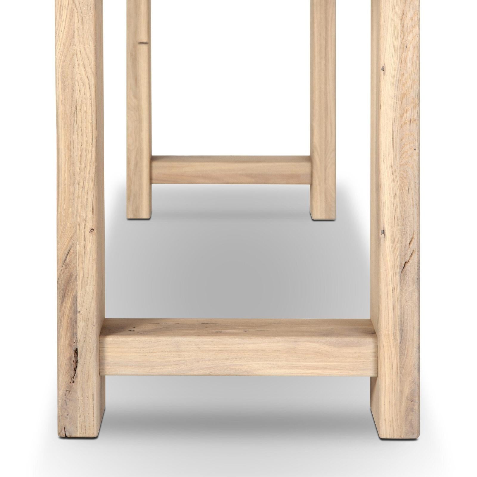 Four Hands Matei Bleached Oak Console Table