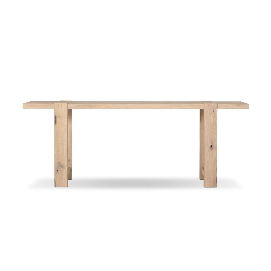 Four Hands Matei Bleached Oak Console Table