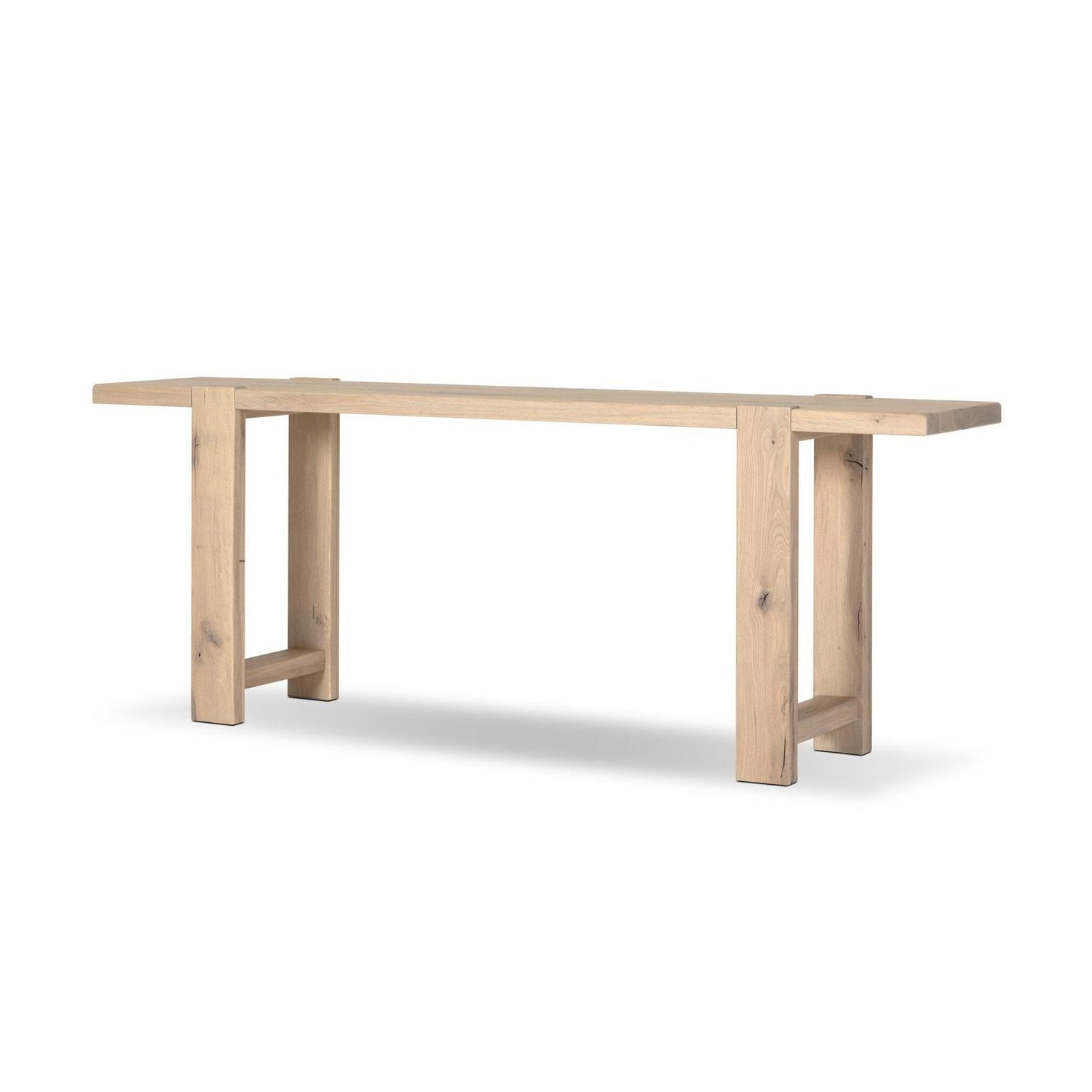 Four Hands Matei Bleached Oak Console Table
