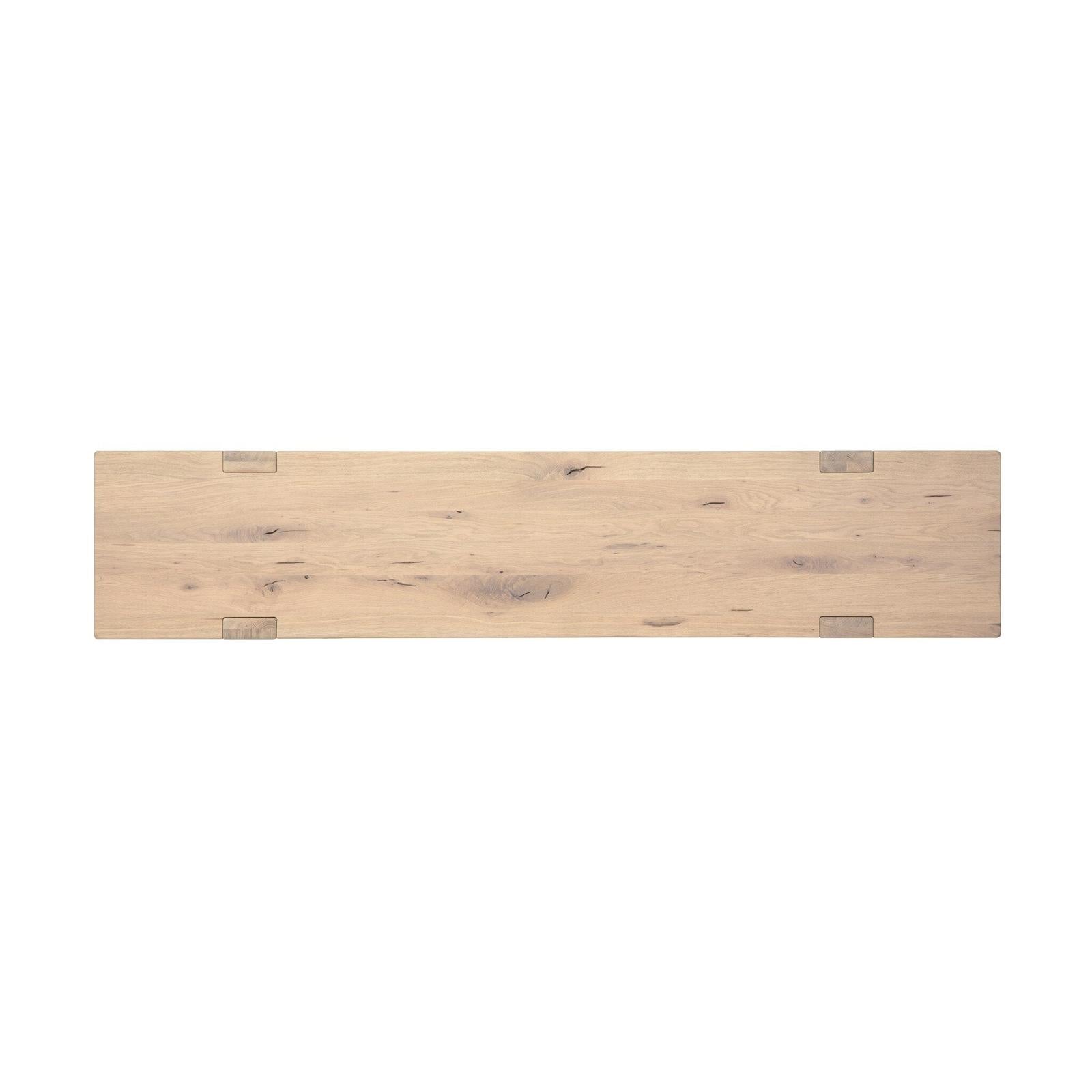 Four Hands Matei Bleached Oak Console Table