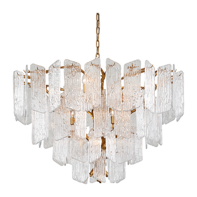 Corbett Piemonte 12 Light Gold Leaf Chandelier Ceiling Light