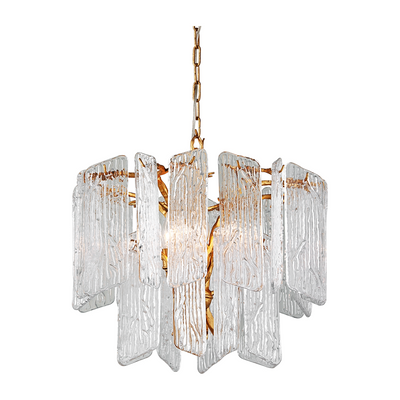Corbett Piemonte 4 Light Gold Leaf Chandelier Ceiling Light