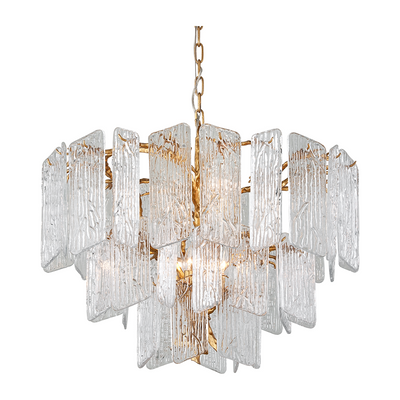 Corbett Piemonte 8 Light Gold Leaf Chandelier Ceiling Light