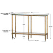 Uttermost Elenio Glass Console Table