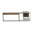 Four Hands Trey Wide Filing Cabinet Desk System