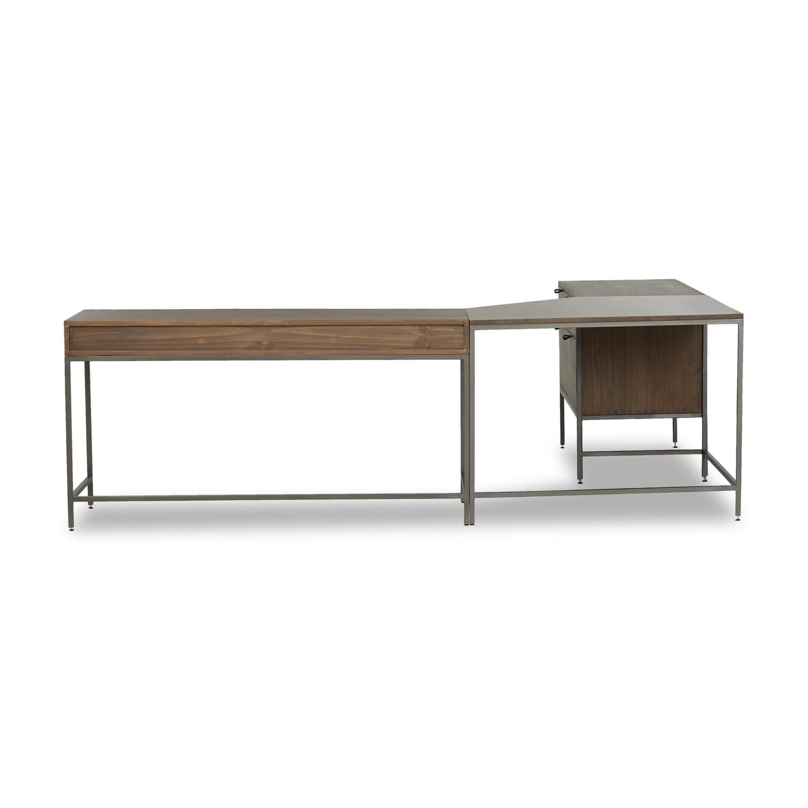 Four Hands Trey Wide Filing Cabinet Desk System