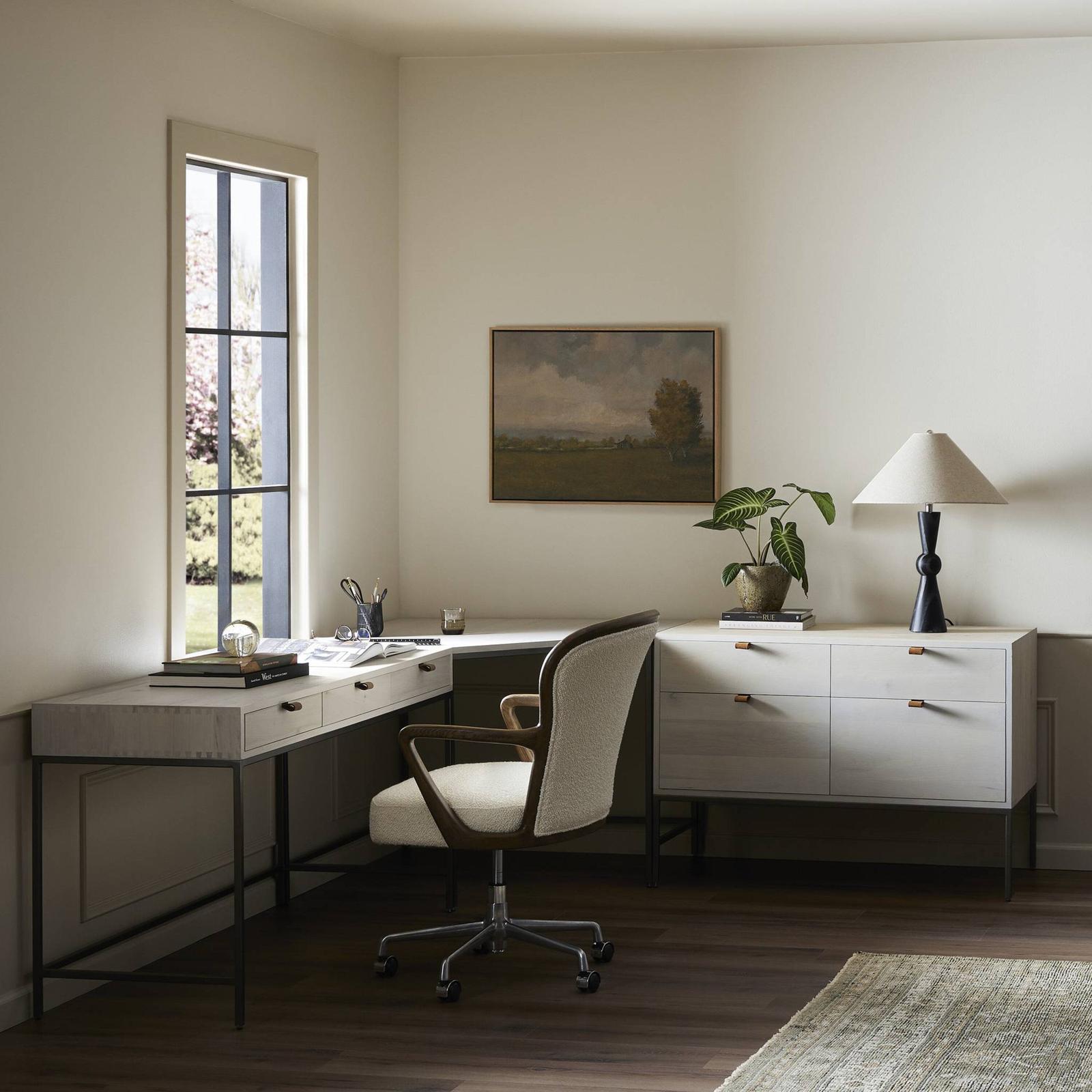 Four Hands Trey Wide Filing Cabinet Desk System