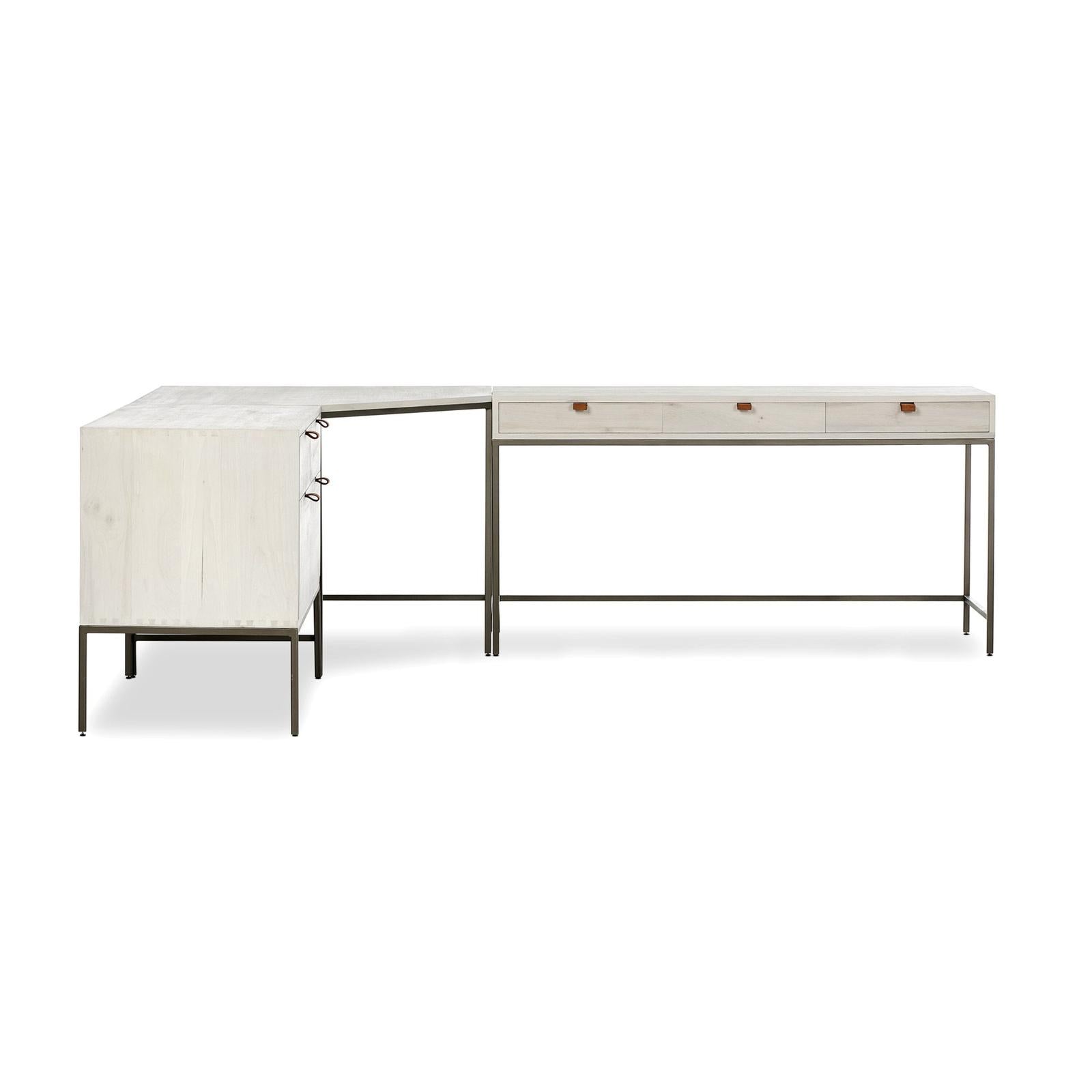 Four Hands Trey Wide Filing Cabinet Desk System