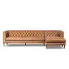 Four Hands Thurston Cascara Cognac 2-Piece Sectional