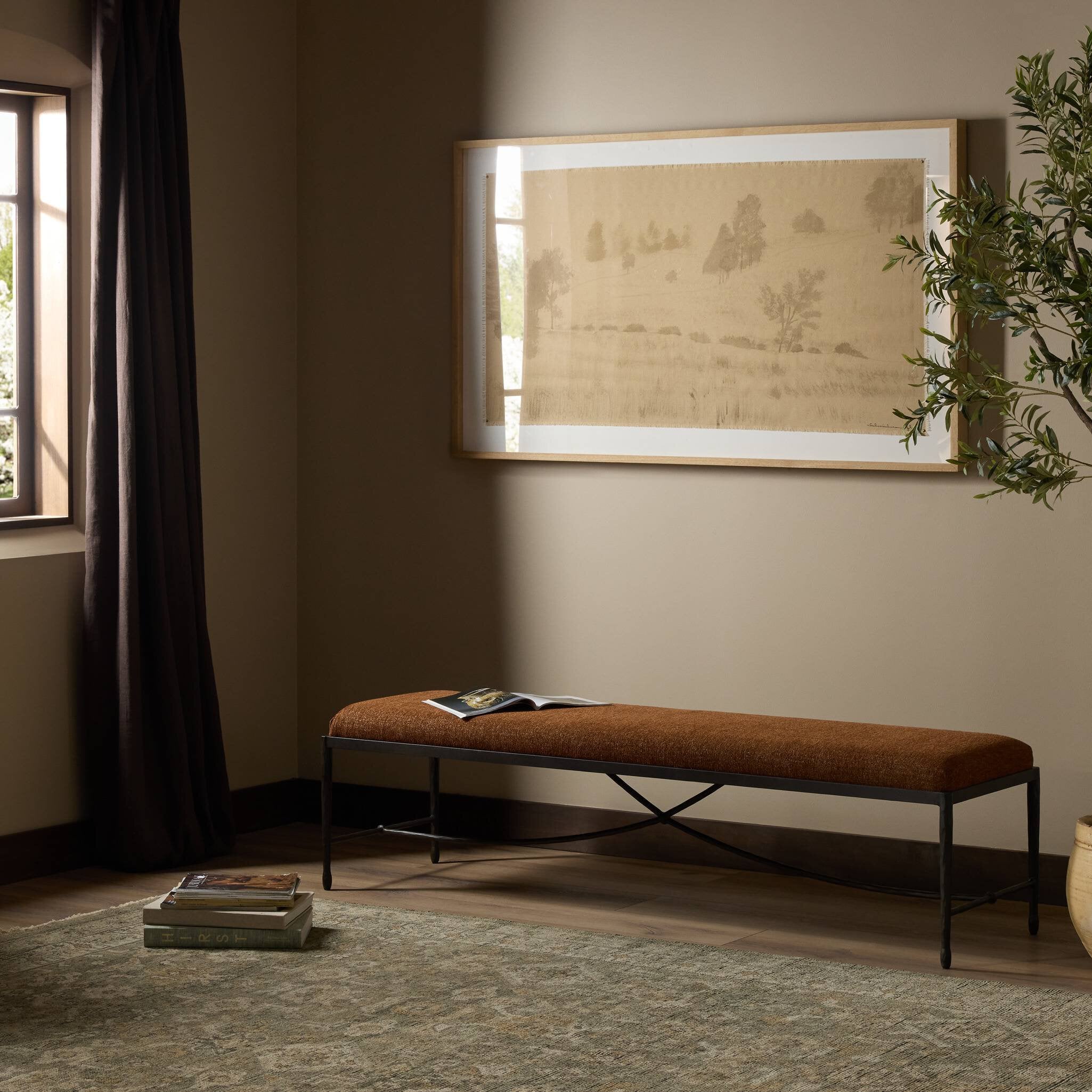 Four Hands Jade Accent Bench