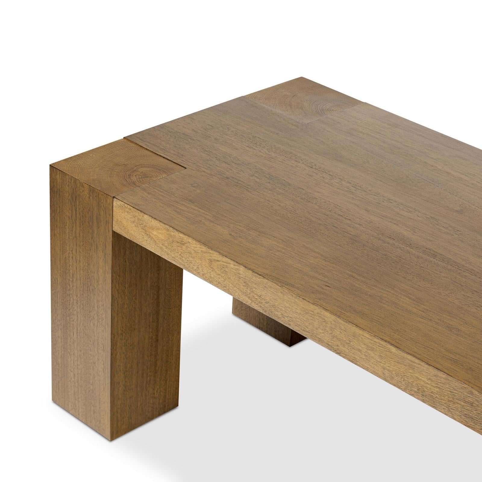 Four Hands Emeli Tawny Rubberwood Veneer Rectangular Coffee Table