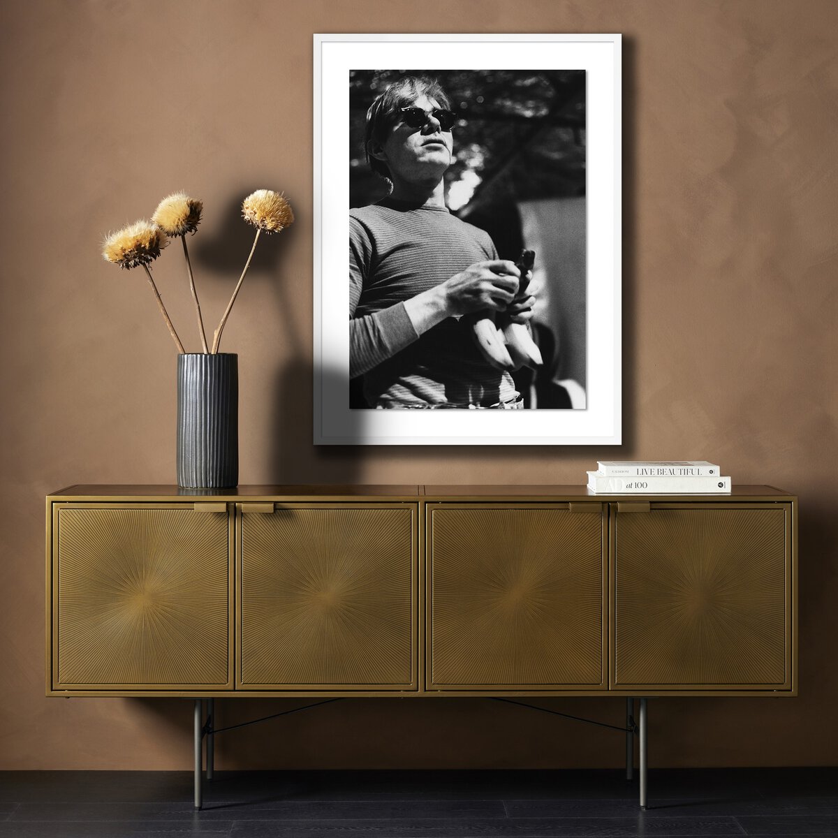 Warhol With Bananas By Getty Images
