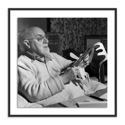 Henri Matisse Working On Paper Cut-Out By Getty Images
