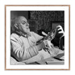 Henri Matisse Working On Paper Cut-Out By Getty Images