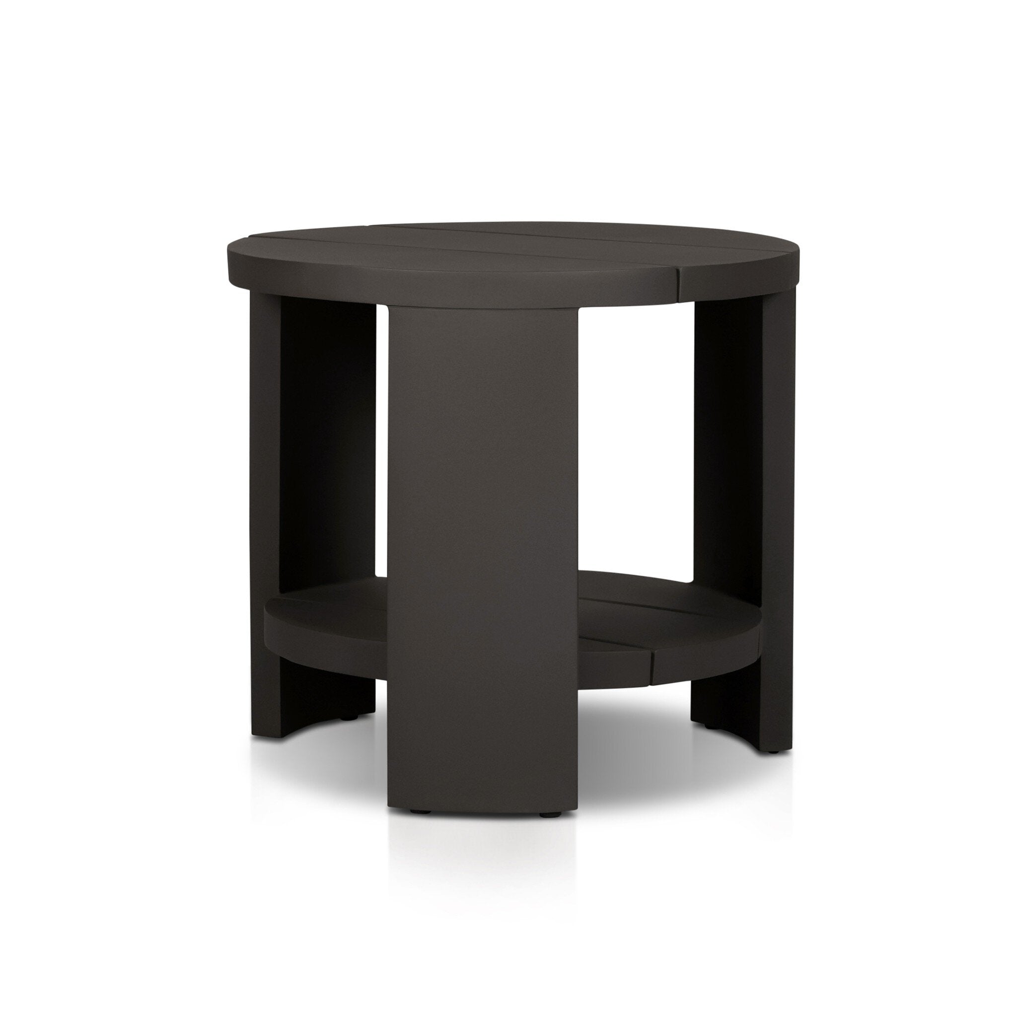 Four Hands Roca Outdoor Round Metal End Table