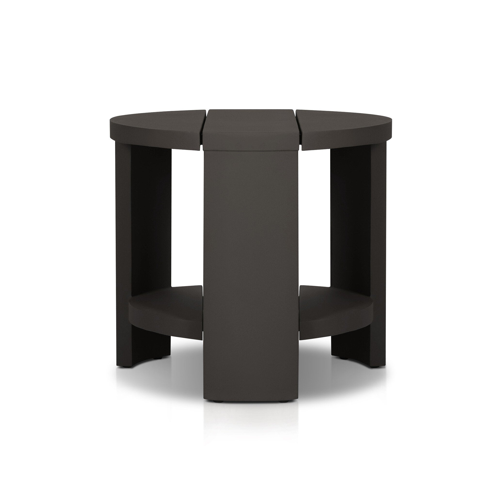Four Hands Roca Outdoor Round Metal End Table