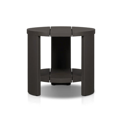 Four Hands Roca Outdoor Round Metal End Table