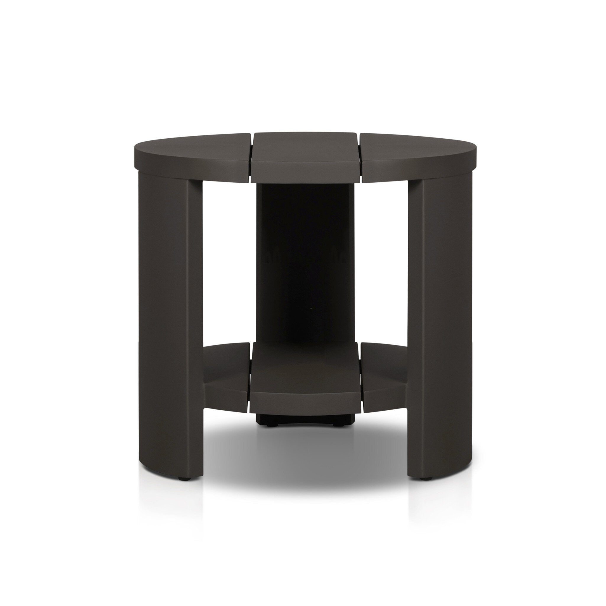 Four Hands Roca Outdoor Round Metal End Table