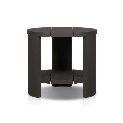 Four Hands Roca Outdoor Round Metal End Table