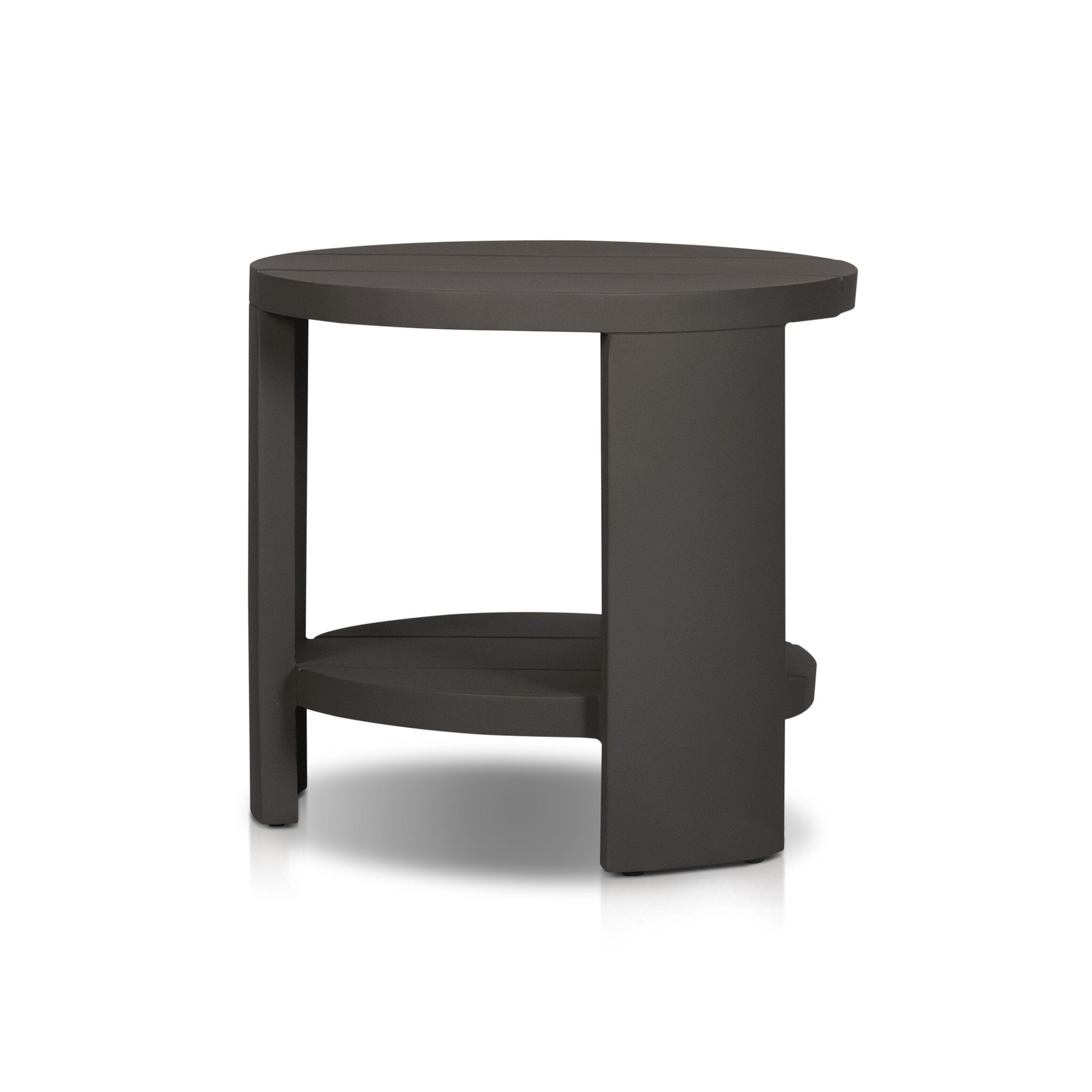Four Hands Roca Outdoor Round Metal End Table