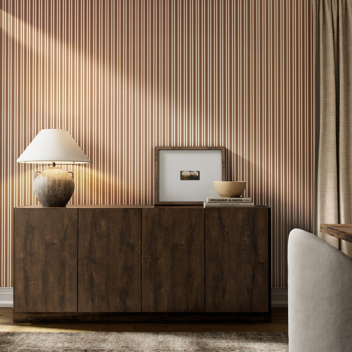 Multi Stripe Wallpaper By Getty Images