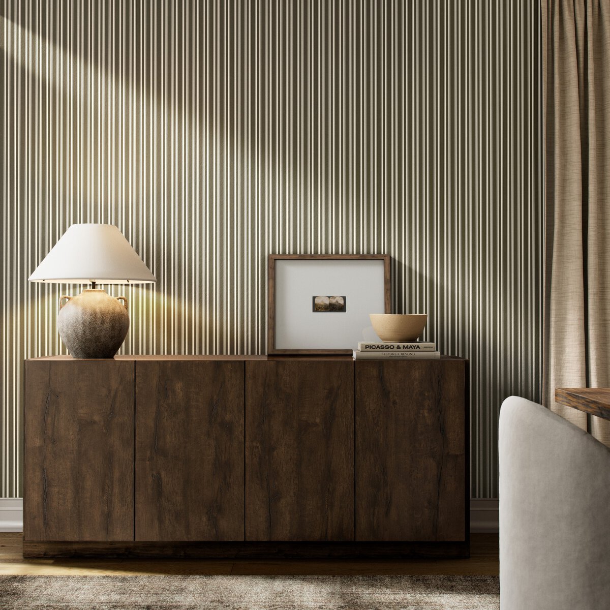 Multi Stripe Wallpaper By Getty Images