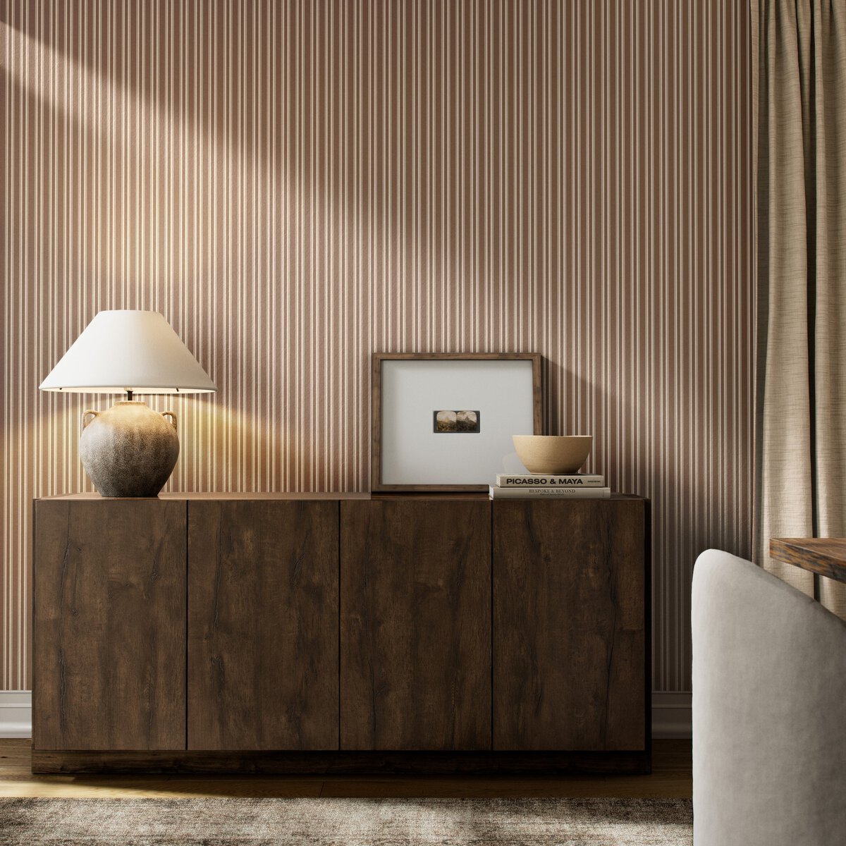 Multi Stripe Wallpaper By Getty Images