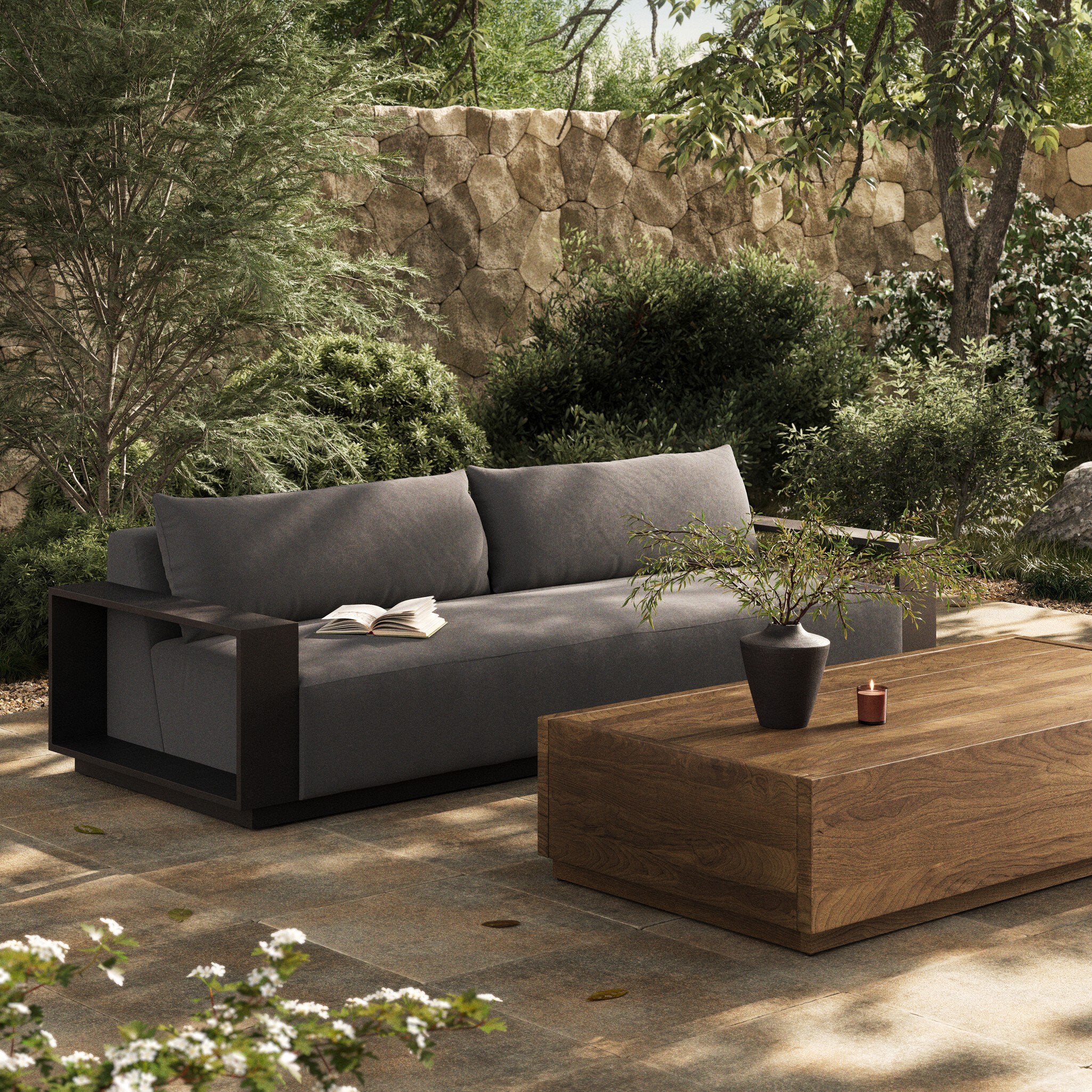 Four Hands Branford Outdoor Metal Sofa
