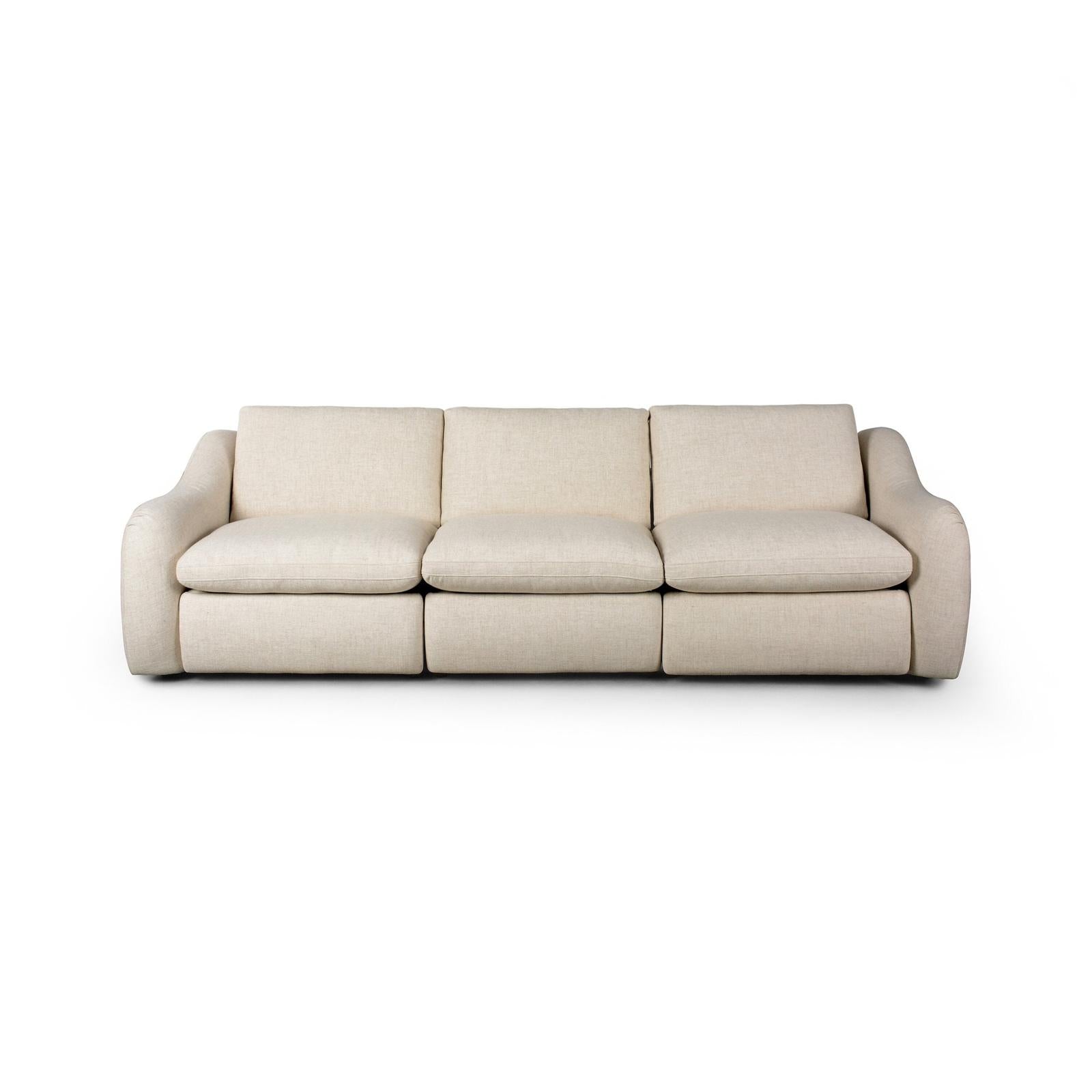 Four Hands Crawford Power Recliner 3-Piece Sectional Sofa