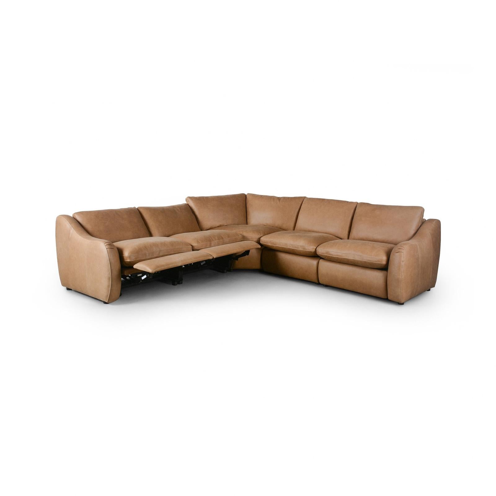 Four Hands Crawford Power Recliner 5-Piece Sectional Sofa