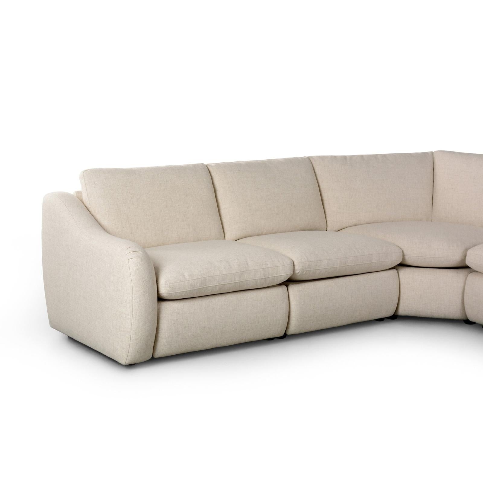 Four Hands Crawford Power Recliner 5-Piece Sectional Sofa