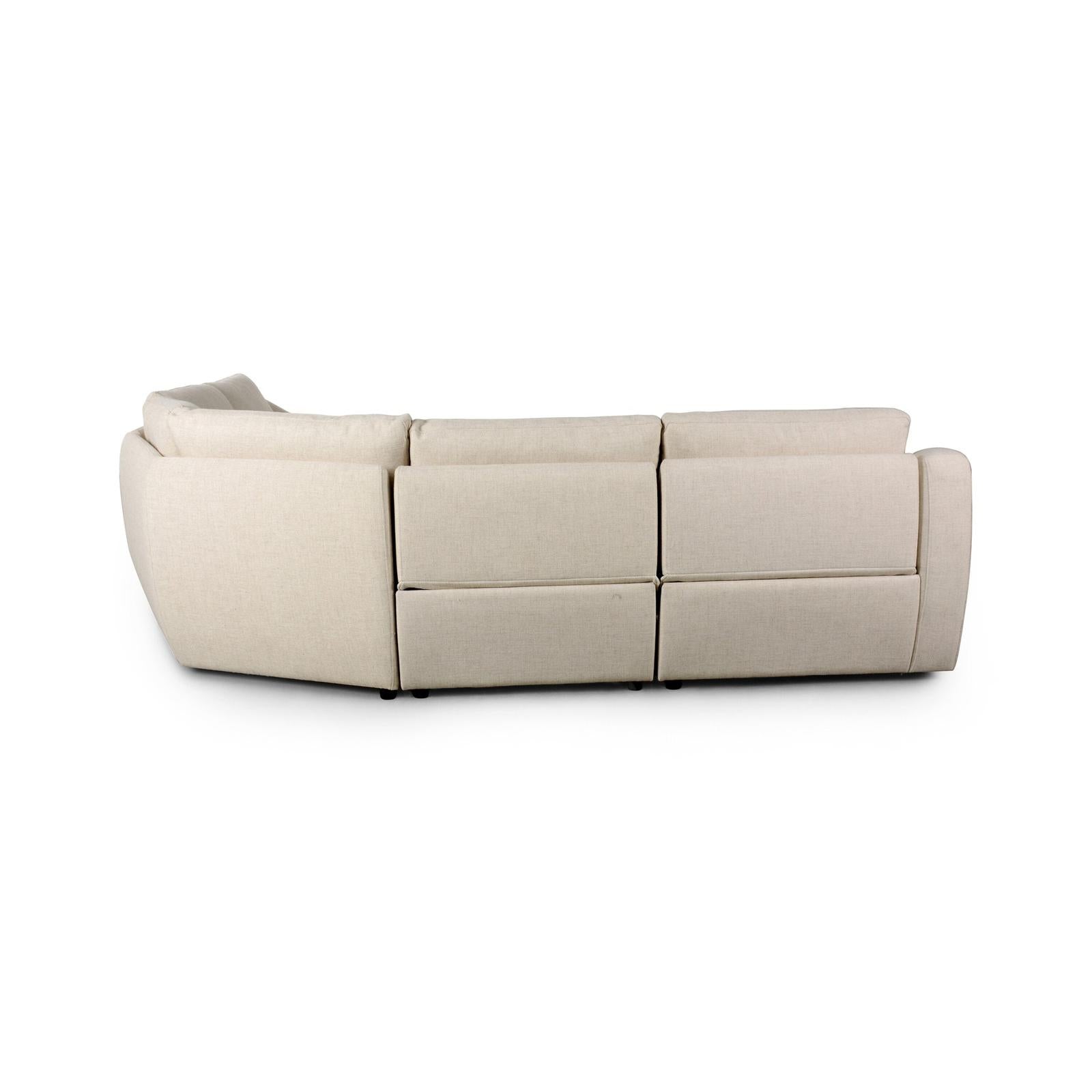 Four Hands Crawford Power Recliner 5-Piece Sectional Sofa