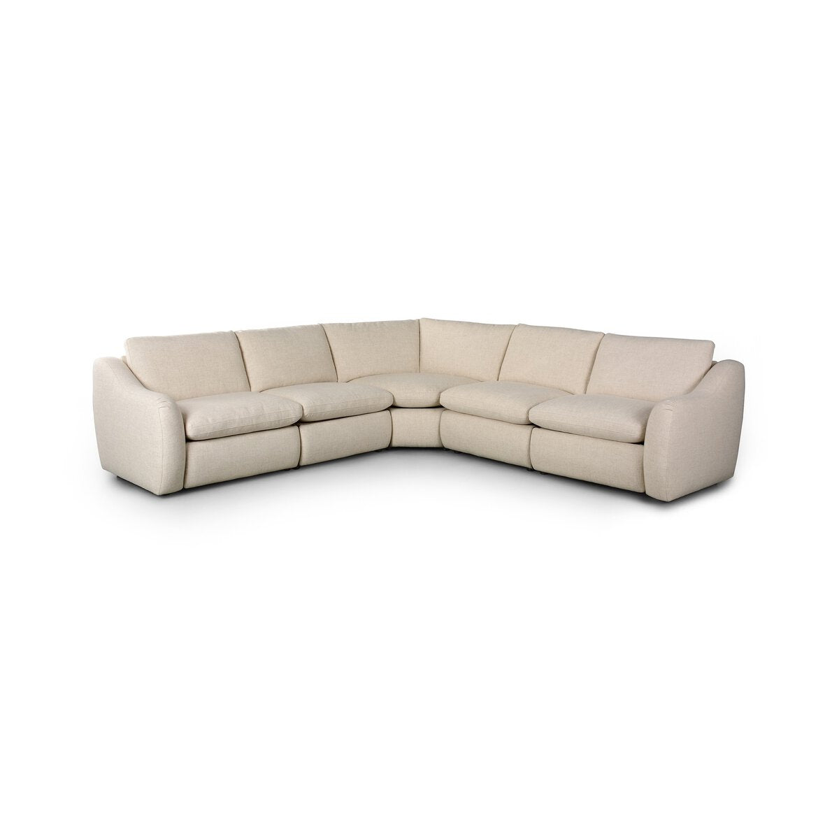 Four Hands Crawford Power Recliner 5-Piece Sectional Sofa
