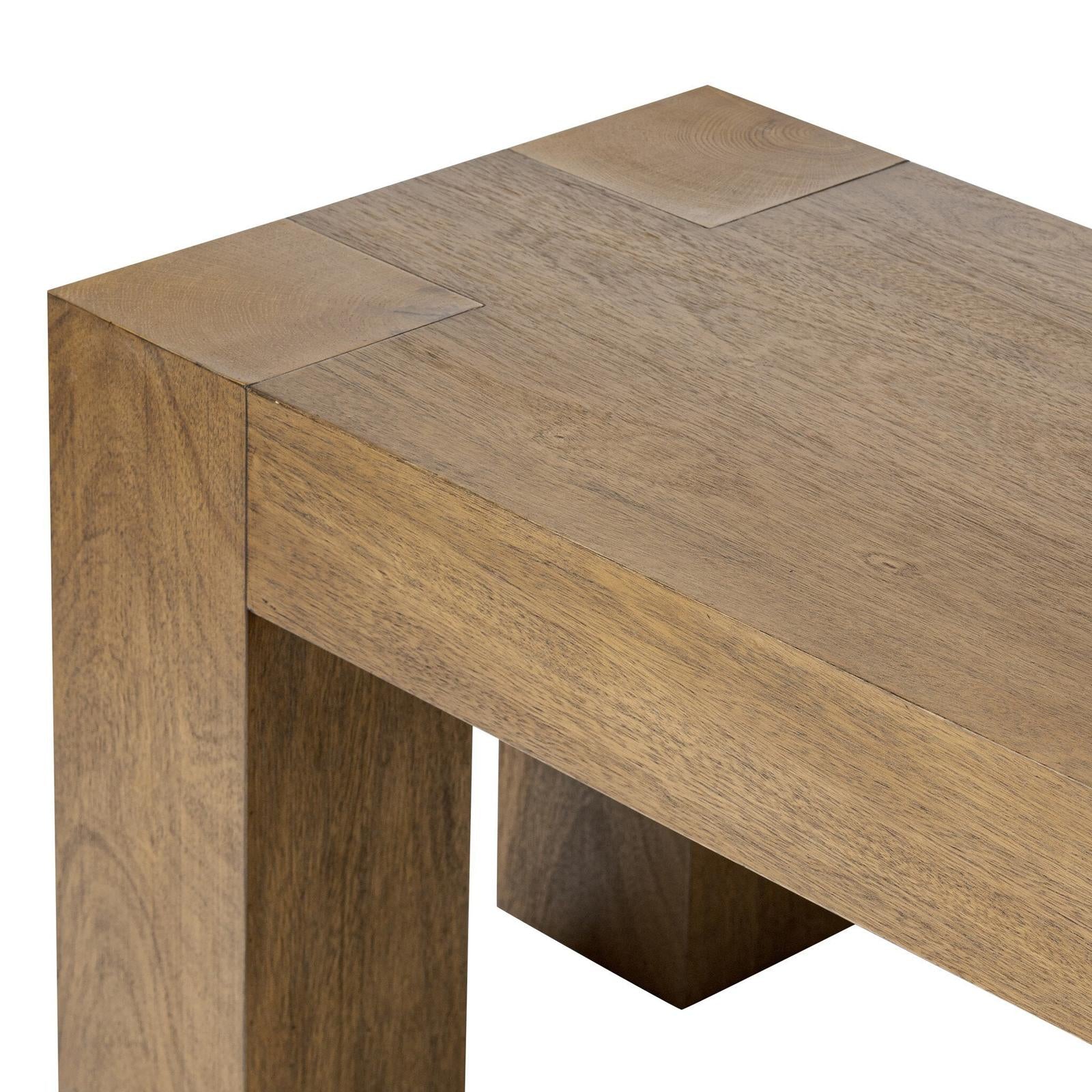 Four Hands Emeli Tawny Rubberwood Veneer Dining Bench