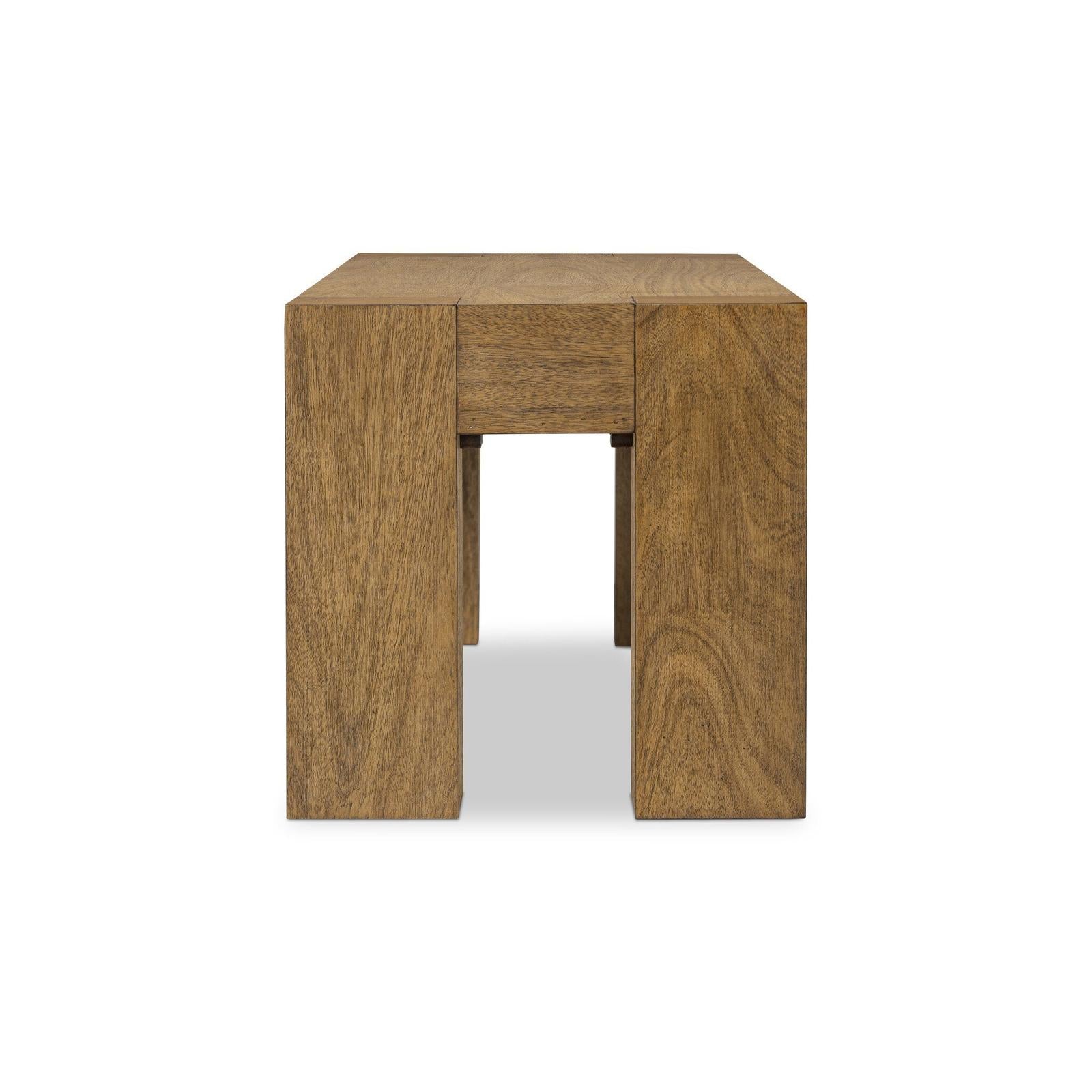 Four Hands Emeli Tawny Rubberwood Veneer Dining Bench