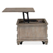 Magnussen Home Lancaster Dovetail Grey Lift Top Storage Cocktail Table With Casters