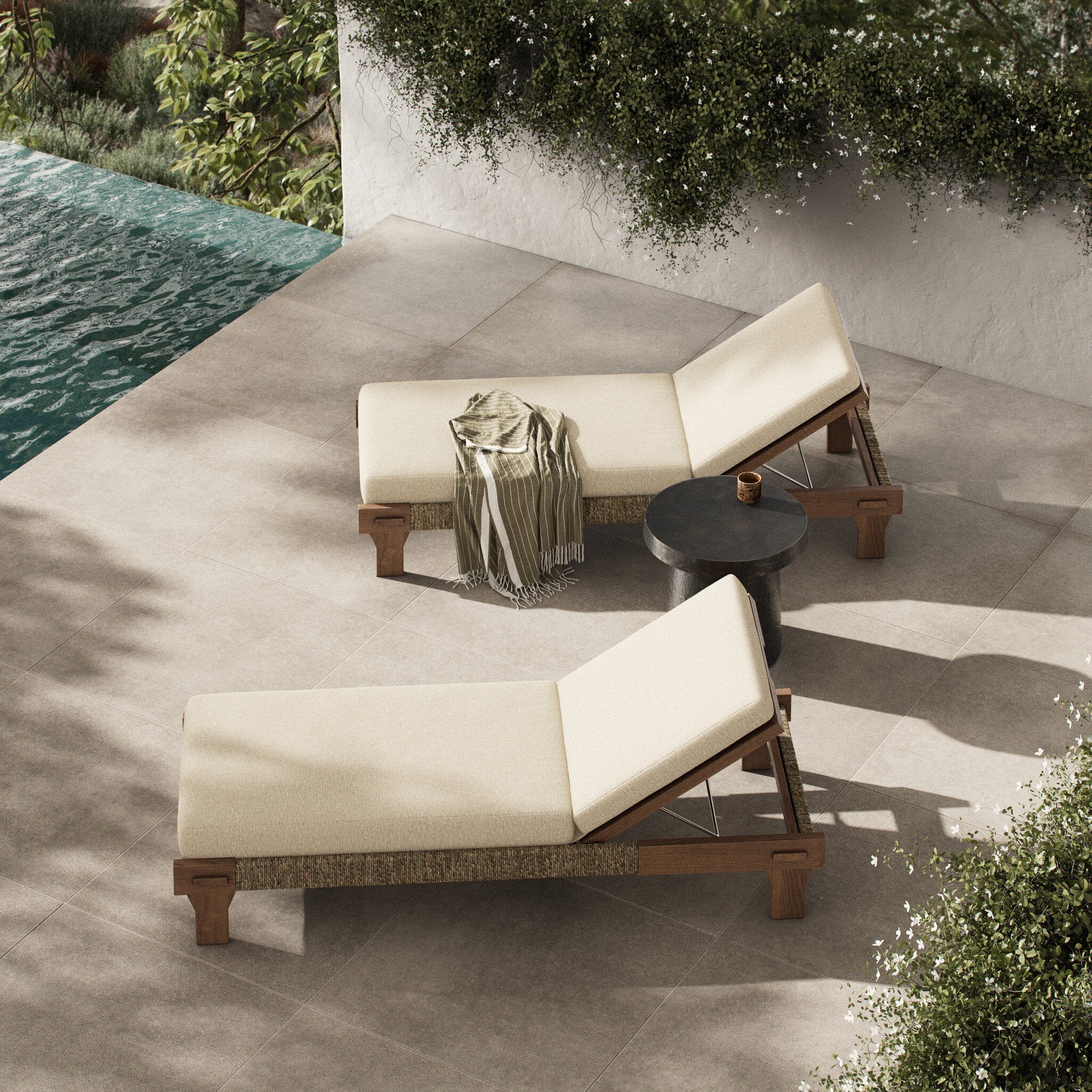 Four Hands Moxie Outdoor Chaise