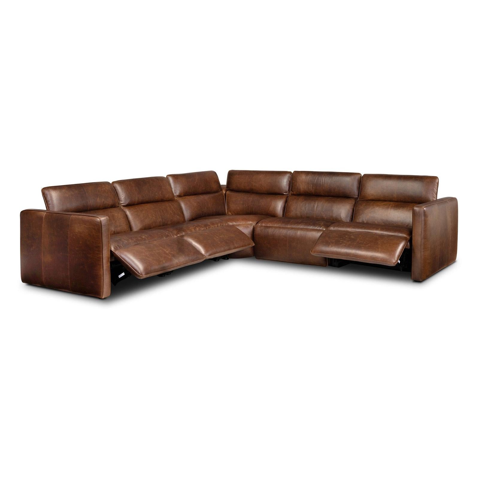 Kenlee Power Recliner 5-Piece Sectional